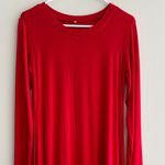 Amazon Set of 2 Long Sleeve A-Line Skater Dresses, Bright Red/Maroon, Size Small Photo 2