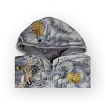 Lucky Brand Rare: Y2K Lucky ⚘ Embroidered Asian Crane Zip Hoodie Sweatshirt ⚘ Cloud Blue ⚘ S Photo 2