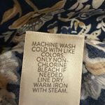 J.Jill Blue Floral Sleeveless Shirt Dress Women's Size Small Rayon Ruffle Hem Photo 14