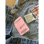 Revolt Clothing Co‎ Women's Denim Bib Overalls Size 24 Cotton Y2K 90's Punk VTG Blue Photo 4