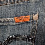 Vertigo Paris  Jeans Beaded Denim Skirt W8 Medium Wash Photo 2