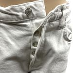 Free People We The  Stella White Hidden Button Fly Distressed Raw Hem Jeans 31 Photo 5