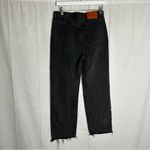 Princess Polly Black Cross Waist Raw Hem Denim Jeans Size 4 Photo 1