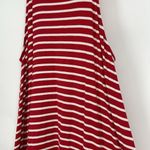 Old Navy Red White Stripe Swing Dress Halter Neck Sleeveless Stretch Size M Photo 2