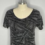 LuLaRoe Classic Tee- Elegant Collection- Black and Silver- Size Small Photo 1