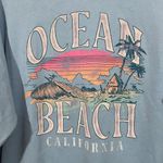 Hollister Trend Crew Sweatshirt Ocean Beach Blue Sunset Size Small Oversized Fit Photo 3