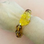 NWT Brazilian Citrine Crystal Bracelet with brave troops charm for unisex Photo 3