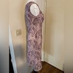 Vintage Japanese Paisley Print Vosci Dress In Pink Made in Japan Photo 3