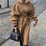 ZARA  wool blend oversized collarless wrap coat
BLOGGERS FAVORITE!!!! Photo 2