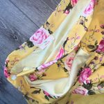 Hummingbird Ruffled Wrap Maxi Skirt Yellow Floral  Photo 3