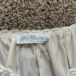 Miss Elaine Vintage Nightgown Ivory/Cream Floral Lace Detail Satin Bow O/S VGUC Photo 2