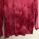 American Eagle  soft & sexy plush knit top shirt long sleeve red pink tie dye Sm Photo 2