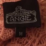 Angie  eyelet lace Ombré pink gray top coverup size M Photo 10