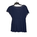 Gap  Top Size Small Blue With‎ White Embroidery SS Womens 100% Cotton Photo 7