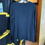 Eileen Fisher  Black Crewneck Boxy Stretch Jersey Tunic Top Size Medium Photo 7