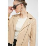 Abercrombie & Fitch Vegan Faux Leather Moto Motorcycle Jacket Womens L New NWT Photo 4