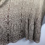 Catherines Top Women's 4X 30/32W Tan Brown Ombre Crinkle Sequin Tunic Peasant Photo 4