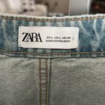 ZARA  denim reconstructed spaghetti strap top Photo 3