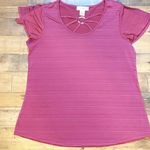 Diana Belle Stretch Top with Cutaway Accent & Metal Detail - Large Photo 0