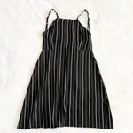 Zaful Black Stripe Halter Dress Photo 0
