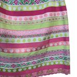 Lilly Pulitzer  Size 8 Pink & Green Multi Ribbon Pencil Skirt Preppy Easter Photo 1