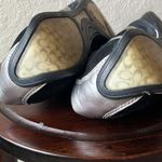 Coach : Jenny Sneaker (A1625) Black/Silver Signature C canvas/leather- Velcro- 7 Photo 9