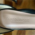 Taryn Rose  Black Leather Ankle Strap Heels Photo 5
