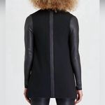 Spanx Drape Front Faux Leather Convertible Jacket in Black Size 3X Photo 1