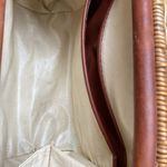 VTG Lesco Lona Wicker and Leather Handbag *Damaged* Tan Photo 8
