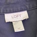 Loft ‎ Utility Jacket Womens Size M P Gray Distressed Grunge Cargo Commuter Photo 9