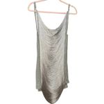 Jaded London Lavinia Backless Fringe Mini Dress in Steel Gray Size XL Brand New Photo 4