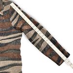 Lane Bryant Vintage  Blazer Zebra Striped Tapestry Jacket Size 22/24 Earth Tones Photo 7