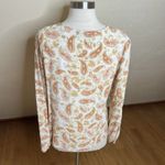 American Vintage ALC At Last Classics Blouse Womens Medium Paisley Lace V Neck Tie Sleeve Y2k Photo 8