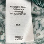 Lucky Brand  Green White Floral Short Sleeve Casual T Shirt Top Womens Size S New Photo 3