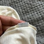 Madewell  Cream Ribbed Mockneck Long Sleeve Blouse Size Med GUC #0492-DS Photo 2