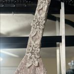 Jessica McClintock  Textured Mini Dress in Cream Photo 1