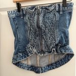 ZARA Denim Corset Photo 1