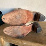 Justin Boots Vintage Justin 6.5 Two Toned Stitched Leather Cowgirl Boot Western Cap Toe Photo 14