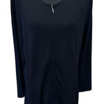 Soft Surroundings Women's Jacket Top Size XL Calista Black Full Zip Tunic Photo 0