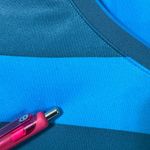 Nike Pro DriFit L/S Striped V Neck Tee Blue Size S Photo 7