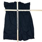 Madewell NWT  Women's Flutter Sleeve Button-Front Mini Dress Poplin Black Size XS Photo 10