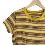Urban Outfitters  Women’s Striped Cropped Tee in Yellow/Red Size S Photo 5