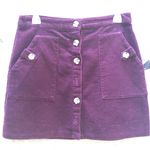 Forever 21 Purple Corduroy Skirt Photo 2