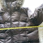 Calvin Klein  Gray Silver Brown Faux Fur Hood Women’s Sz XL Puffer Coat Photo 6