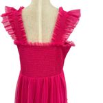 Baltic Born Emma Smocked Tulle Dress Ruffle Tiered Hot Pink Plus Size 1XL Photo 9