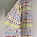 Wonderly Striped Knit Fringed Cardigan Duster NWT Photo 6