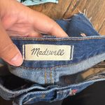 Madewell  Floral Embroidery Denim Miniskirt Rigid Denim A-Line Photo 3