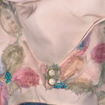 Entro  Blush Jacquard Floral Mini Dress Photo 8