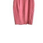 Vintage Gillian Women Silk Shift Wrap Dress 2 Coral Oversized Collar Career‎ Orange Photo 3