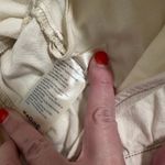 Free People Cotton Denim Wrap Shirt – Cream Long Sleeve Blouse – S - MSRP $128 Photo 5